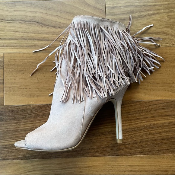 Sam Edelman Shoes - Fringed Stiletto Ankle Booties